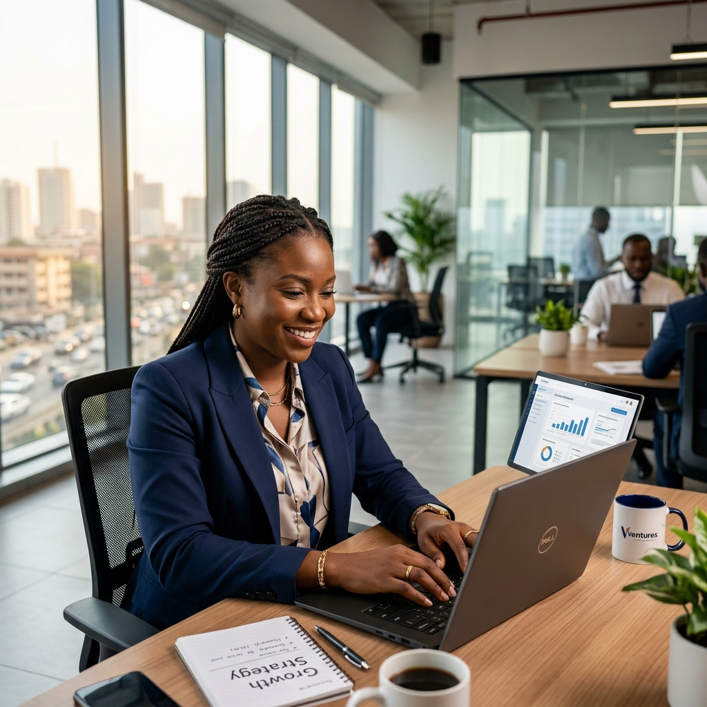 Entrepreneur (chef d'entreprise) dans son bureau